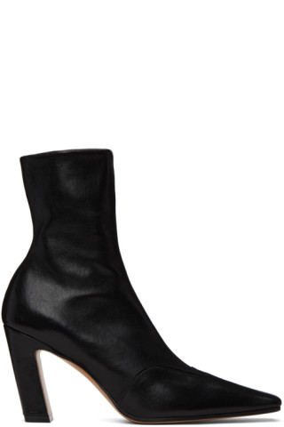 KHAITE: Black 'The Dallas' Boots | SSENSE