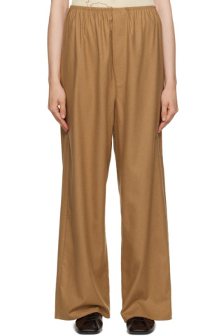 Brown Stoa Lounge Pants by Baserange on Sale