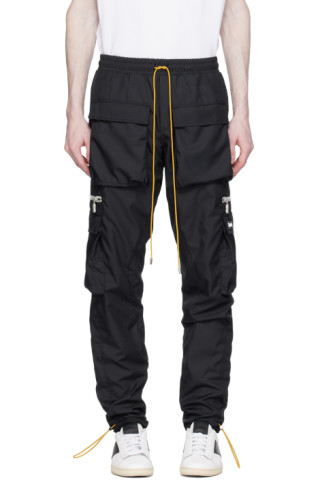 Black Classic Cargo Pants by Rhude on Sale