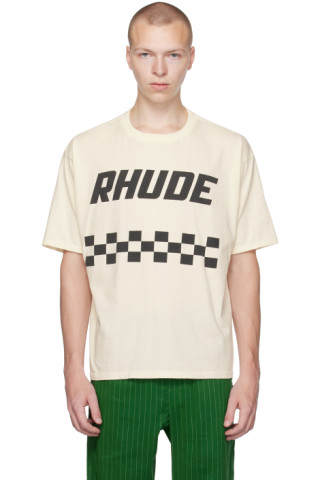 SSENSE Exclusive Off-White T-Shirt by Rhude on Sale