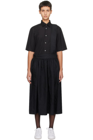 【関税込み】Black Comme des Garcons ミディアムスカート Comme des Garçons Comme des Garçonsのブラック ギャバジン