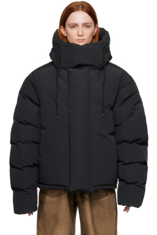 Entire Studios: Black Soa Down Jacket | SSENSE Entire Studios: Black Soa Down Jacket | SSENSE
