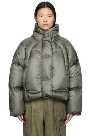 Khaki UVR Down Jacket by Entire Studios on Sale