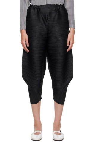 Thicker Bounce Pants in Black by Pleats Please Issey Miyake – Idlewild