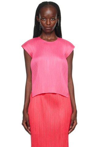Pleats Please Issey Miyake: Pink Monthly Colors July T-Shirt ...