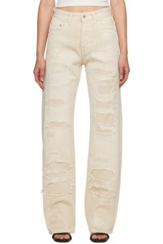 Heron Preston - Off-White Super Distressed Jeans