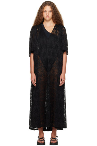 Le Petit Trou: SSENSE Exclusive Black Lou Maxi Dress | SSENSE