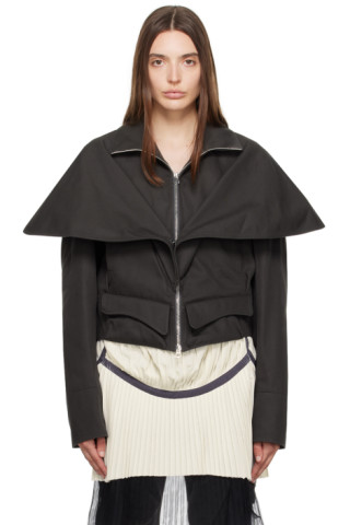 Gray Stockman Jacket by Kiko Kostadinov on Sale