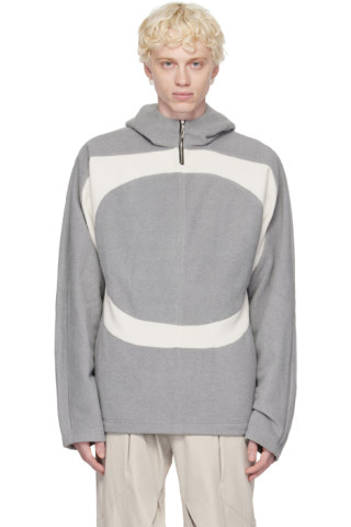 【関税込み】Uncertain Factor グレー Nose Tackle フーディ Gray Nose Tackle Hoodie by Uncertain Factor on Sale