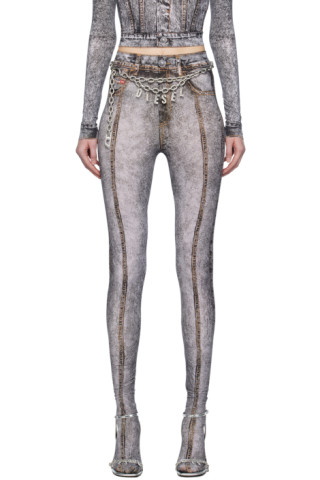 Buy Diesel women grey 'p-koll-g1' tights for $141 online on SV77,  A08609/0GYCP/9XXA