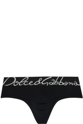 Dolce&Gabbana: Black Brando Briefs | SSENSE