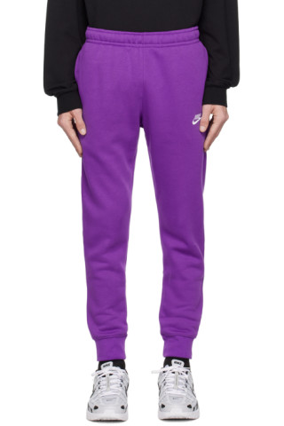 Nike: Purple Sportswear Club Sweatpants