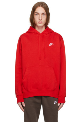 xs red nike hoodie