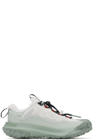White & Gray ACG Mountain Fly 2 Low GORE-TEX Sneakers by White & Gray ACG Mountain Fly 2 Low GORE-TEX Sneakers by