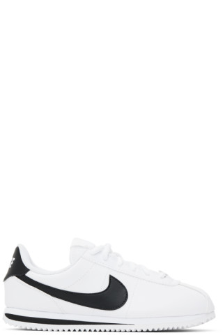 Kids White Cortez Basic SL Big Kids Sneakers by Nike