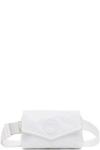 Canada Goose: White Mini Waist Pack Belt Bag | SSENSE