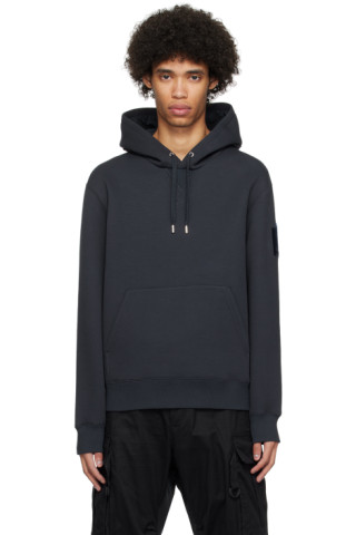 KRYS Pullover Hoodie with Velvet Embroidery Navy, Mackage