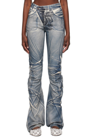 【関税込み】Ottolinger SSENSE限定 ブルー ジーンズ SSENSE Exclusive Blue Jeans by Ottolinger on Sale
