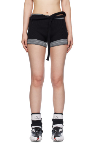 ショートパンツ OTTOLINGER Women Shorts Burmudas 10420060401BLK Black Black Fringes Shorts by Ottolinger on Sale