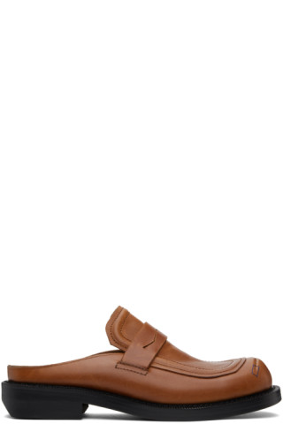 【 ADERERROR 】★Curve MU03 Brown Curve MU03 Slip-On Loafers by ADER error on Sale