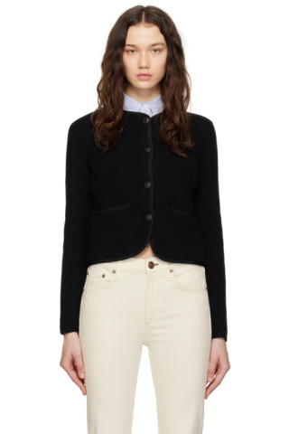 rag & bone: Black Nancy Cardigan | SSENSE