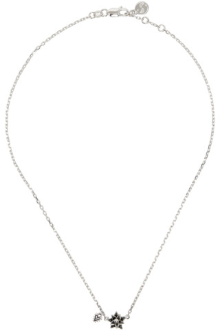 Stolen Girlfriends Club: Silver Mini Bloom Necklace | SSENSE Canada