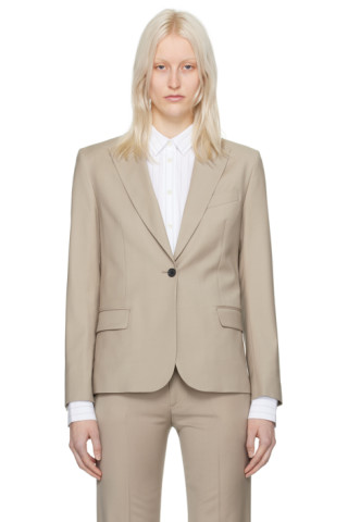 Stretch wool fitted blazer, Filippa K, Women's Blazers