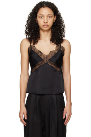 Amelie Smocked Linen Crop Tank