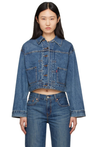 Levi's: Blue Tailored '90s Trucker Denim Jacket | SSENSE