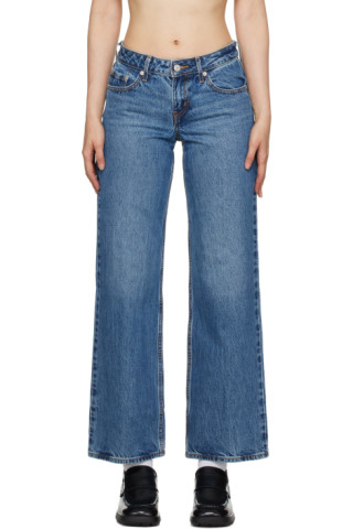 Levi's: Blue Low Loose Jeans | SSENSE Canada