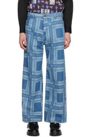 Charles Jeffrey LOVERBOY ブルーデニム size28 Charles Jeffrey LOVERBOY ブルーデニム size28