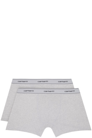 Carhartt Two-pack Gray Boxers in Black for Men