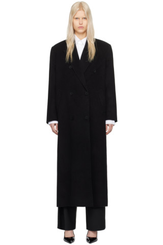 The Frankie Shop: Black Gaia Coat | SSENSE