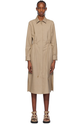 【関税込み】Max Mara ブラウン Monia ミディアムワンピース Max Maraのブラウン Monia ミディアムワンピースがセール中
