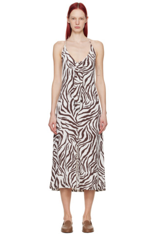 【関税込み】Max Mara ブラウン Danilo ミディアムドレス Brown Danilo Midi Dress by Max Mara on Sale