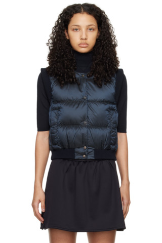 MAX MARA|VESTS (ASOFT (19291014 002 / 19291014600 002)) Navy Asoft Down Vest by Max Mara on Sale