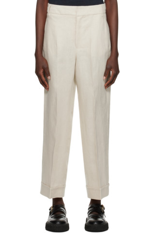 【関税込み】Max Mara ベージュ センタークリース トラウザーズ Max Maraのベージュ Salix トラウザーズがセール中
