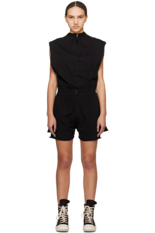 【RICK OWENS】☆DRKSHDW Tatlin Flightsuit☆ Rick Owens DRKSHDW: Black Tatlin Jumpsuit | SSENSE