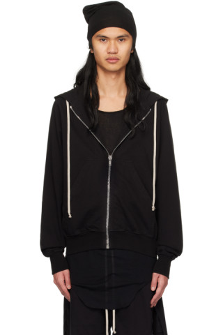 Rick Owens DRKSHDW: Black Jason Hoodie | SSENSE Canada