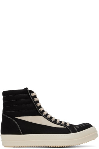 Rick Owens DRKSHDW: ブラック Vintage High Sneaks スニーカー ...