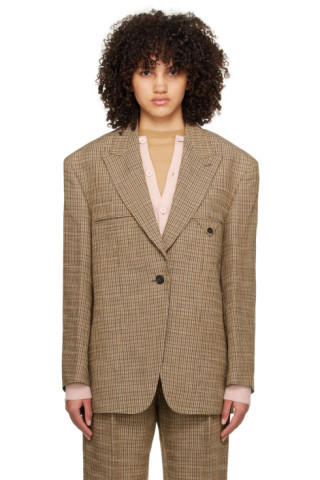 Acne Studios ブラウン テーラードジャケット Acne Studiosのブラウン シングルジャケットがセール中