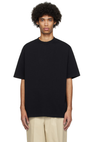 Róhe: Black Oversized T-Shirt | SSENSE