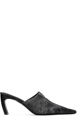 KNWLS: SSENSE Exclusive Black Serpent Mules | SSENSE KNWLS: SSENSE Exclusive Black Serpent Mules | SSENSE