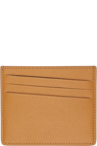 人気!MAISON MARGIELA オレンジ Four Stitches カードケース Maison Margiela: オレンジ Four Stitches カードケース