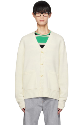 Guest in Residence: Off-White Rib Cardigan | SSENSE UK