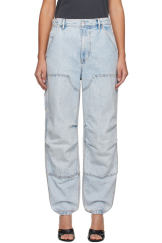 Alexander Wang ☆ブルー ダブルフロント ジーンズ 241187F069008_1.jpg