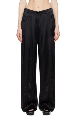 【関税込み】Alexander Wang ブラック シーム トラウザーズ Alexander Wangのブラック シーム トラウザーズがセール中