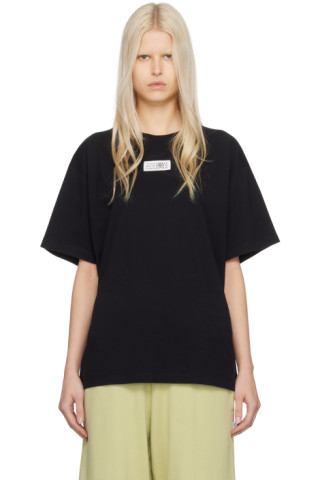 MM6 Black Cotton T-Shirt