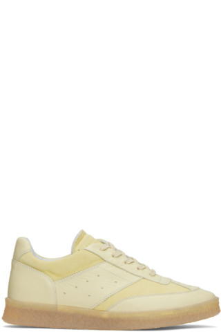 【関税込み】MM6 Maison Margiela イエロー Court スニーカー Yellow Court Sneakers by MM6 Maison Margiela on Sale