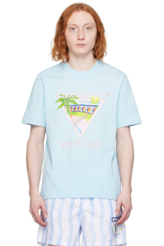 Tシャツ・カットソー Casablanca Casablanca T-shirts and Polos Blue 241195M213003_1.jpg